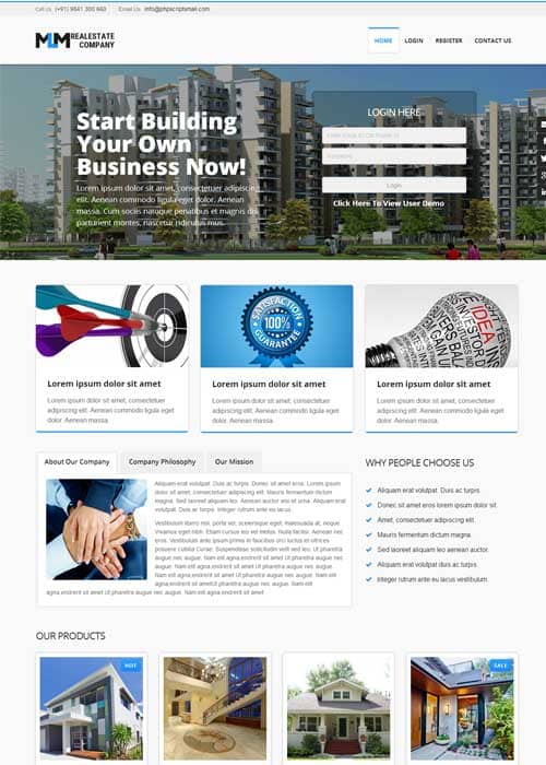 Multilanguage Real Estate MLM Script